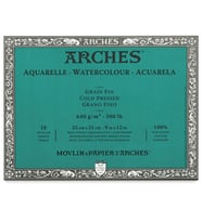 Arches Suluboya Blok Cold Press Natural White 640 gr 23x31 cm 10 Sayfa 