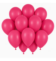 Bordo Renk Lateks Pastel Balon (30 cm) - 12 Adet
