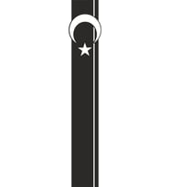Ay Yıldız Kaput Şerit Oto Sticker Siyah 118*20 Cm