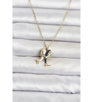 316L Çelik Zincir Gold Renk Dolphin Model Kadın Kolye