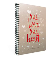 GIPTA LOVE BOOK SPİRALLİ SERT KAPAK 17X24 120 YP ÇİZGİLİ DEFTER