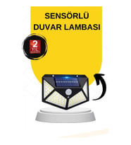 Mey İthalat® Güneş Enerjili Bahçe Lambası 100 Led Bahçe Lambası Bahçe Aydınlatma