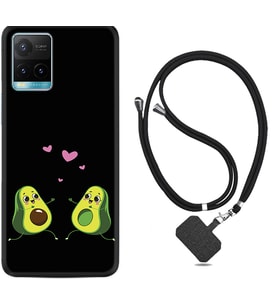 Vivo Y11S Y21S Y20 Y20S Y70 Kılıf Boyun Askılı Silikon Aşık Avokadolar 1642