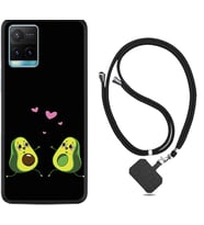Vivo Y11S Y21S Y20 Y20S Y70 Kılıf Boyun Askılı Silikon Aşık Avokadolar 1642