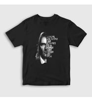 Presmono Unisex Çocuk Siyah Ashamed Nirvana Kurt Cobain T-Shirt 35431tt