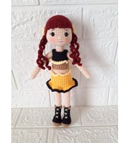 Ayçiçeği Bebek Amigurumi Organik Oyuncak