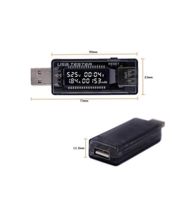 Usb Voltmetre Ampermetre Led Gösterge Volt Amper Ölçer