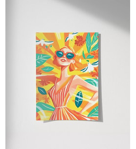 Çerçevesiz Poster Yaz Ruhu