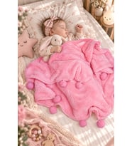Pabteks Bebek/Çocuk Battaniyesi (Pembe)