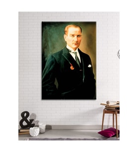 Mustafa Kemal Atatürk Portre Kanvas Tablo (8 Farklı Ölçü)