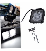 Led Projektör Çalışma Sis Lambası Kare 9 Ledli 27W 12-24V 