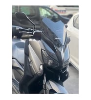 Yamaha Xmax 250 -Xmax 400 Spor Kısa Ön Cam ,Siperlik Koyu Füme 45 Cm 2014-2017 Uyumlu _Supermoto (Renksiz)