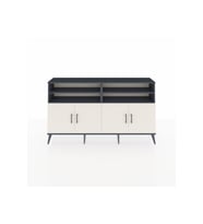 Arges Konsol 6 Raflı 4 Kapaklı 176x30x99 Antrasit-Aytaşı/Çam