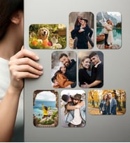 Kişiye Özel Ahşap Fotoğraflı UV Baskılı Magnet