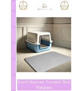 #TuvaletPaspası Kaliteli Kaymaz Tabanlı Kedi Köpek Hijyenik Pet Hayvan Tuvalet Önü Mama Kabı Kum Pas