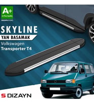 S-Dizayn VW Transporter T4 Kısa Şase Skyline Krom Yan Basamak 213 Cm 1995-2003 A+ Kalite