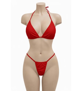 Anastasia Underwear Kadın Bikini 2'li Takım - Kırmızı (ANS118)