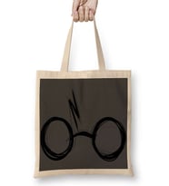 Sketchy Harry Potter Gözlüğü Bez Çanta Uzun Saplı