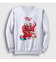 Presmono Unisex Beyaz Poster K-Pop Twice Sweatshirt 281381tt