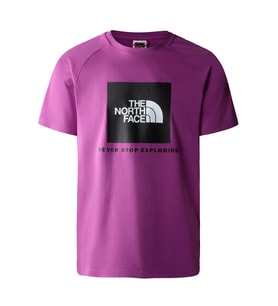 The North Face M S/S RAGLAN REDBOX TEE - EU Erkek T-Shirt NF0A3BQOLV11 (Mor)