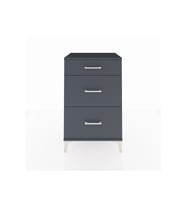 Hyperion Komodin 3 Çekmeceli 60x44x96 Antrasit-Antrasit