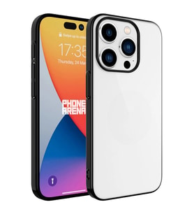 Apple iPhone 15 Pro Kılıf Sert PC Renkli Çerçeveli Zore Riksos Kapak