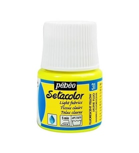 Pebeo Setacolor Light Fabric Fluorescent (Fosforlu) Kumaş Boyası 31 YELLOW 