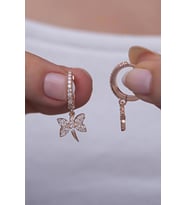 925 Ayar Gümüş Sallantılı 10 mm Tamtur Yusufcuk Küpe