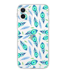 PrintiFy iPhone 12 Mini ile Uyumlu Nazar Boncuğu 3 Baskılı Kamera Korumalı Şeffaf Silikon Kılıf