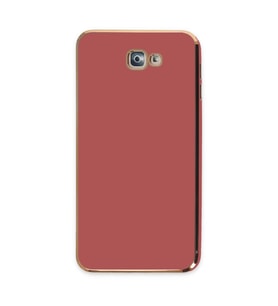 Northcity Samsung Galaxy J7 Prime ile Uyumlu Volet Silikon Kılıf - Kırmızı Premium Koruma & Şık Tasarım