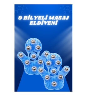 giyilebilir masaj eldiveni 9 bilyeli tüm vücut masajına uygun