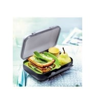 Tupperware Bölmeli Beslenme Kutusu Siyah
