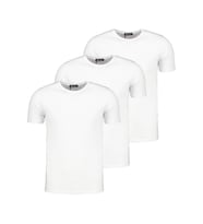 ÜÇLÜ SET T8569 DEWBERRY BİSİKLET YAKA ERKEK T-SHIRT-KAR BEYAZ- KAR BEYAZ- KAR BEYAZ (Karışık)