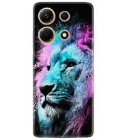 Infınix Note 30 Kılıf Silikon Desen Özel Seri Pink Blue Leon 1603
