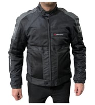 Motosiklet Montu Erkek Black-Grey Dynamic V2 Mont 4 Mevsim Motorcu Montu