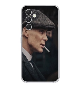 Samsung Galaxy S24 FE Uyumlu Thomas Shelby Tasarımlı Şeffaf Telefon Kılıfı