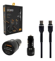 Powerway Telefon Araç Şarj Başlık PD18W Type-C To Type-C CC36