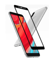 Xiaomi Redmi S2 Ekran Koruyucu Full Tam Kaplayan Kavisli Tempered Cam (Siyah)
