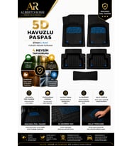 Opel İnsignia 2008-2017 Model Uyumlu Enerox MAVİ 5D Havuzlu Paspas Universal-Yumuşak Kaymaz Taban
