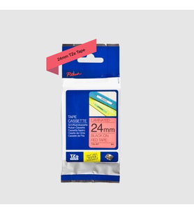Tonersepeti Brother TZe-451 24mm Kırmızı üzerine Siyah Muadil Etiket