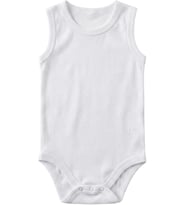HelloBaby, Beden: 3 AY Unisex Pamuklu Body, Bisiklet Yaka, Atlet Kol, Beyaz Zıbın,%100 Örme Pamuk, Unisex Beyaz Body Çıtçıtlı Bisiklet Yaka Atlet Kol