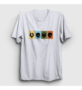 Presmono Unisex Beyaz Chars Anime Avatar The Last Airbender T-Shirt 262261tt (Beyaz)