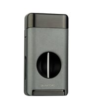 Quantoro Üç Torch V Kesicili Gri Metal Puro Çakmağı - TRZ1131