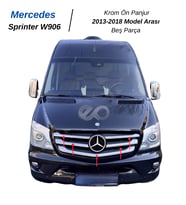 Mercedes Sprinter W906 Krom Ön Panjur 5 Parça 2013-2018 P.çelik