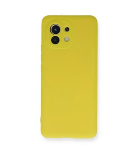 Xiaomi Mi 11 Kılıf Nano İçi Kadife Silikon - Sarı