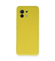 Xiaomi Mi 11 Kılıf Nano İçi Kadife Silikon - Sarı