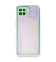 Oppo Reno 4 Lite Kılıf Montreal Silikon Kapak - Turkuaz