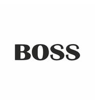 Boss Araba Sticker siyah 17x4 CM (Siyah)