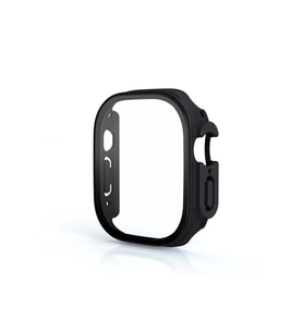 Apple Watch Ultra 49mm Uyumlu Zore 01 Kasa ve Ekran Koruyucu (Siyah)