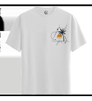 GeoSunset - %100 Pamuklu Erkek Beyaz Tişört - Premium Quality (Siyah - Beyaz)